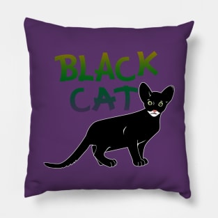 Black Cat Pillow