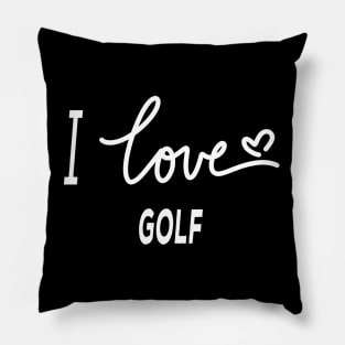 I Love Golf Pillow