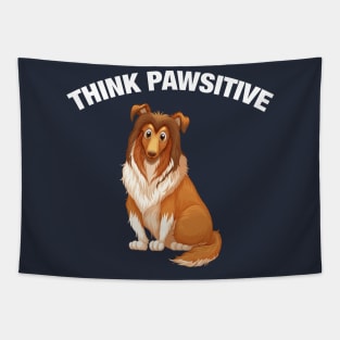 Think Pawsitive - Collie Tapestry