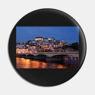 Old town, river, Mondego, Coimbra, Portugal, city, evening, dusk Pin