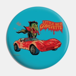 Little Red Gorvette Pin