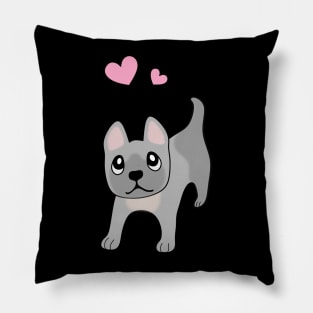 Cute Puppy Dog - French Bulldog Pillow