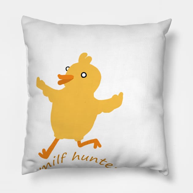 Milf Hunter Pillow by DOMSTERDIVING