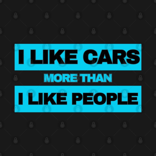 I Like Care More Than I Like People! (Blue/Black) by SocietyTwentyThree