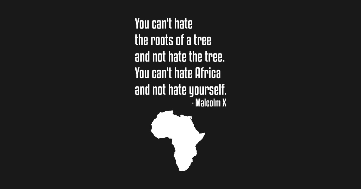 You Can't Hate Africa Quote | Malcolm X | African American ...