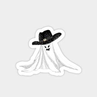 Spooky Cowboy Ghost Magnet