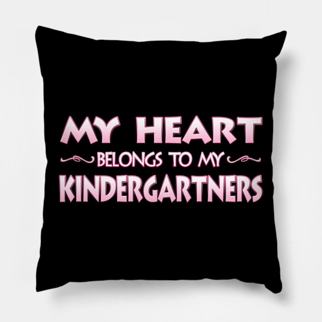 Valentine's Day School Gift For Kindergarten Teachers Pillow by MagikTees