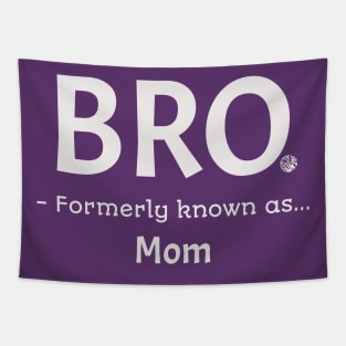 Bro Formerly Known as Mom Funny Bruh Gift Idea Tapestry