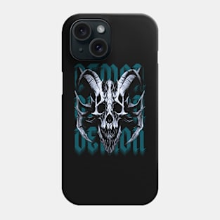 Azure Demon Skull Phone Case