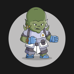 Relic Hunters - Green Orc with Blue Clothes T-Shirt