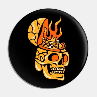 Skull zippo Pin