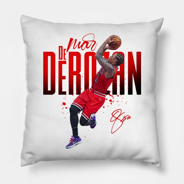 DeMar DeRozan Pillow by Juantamad