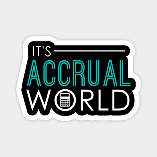 It's Accrual World Funny Accounting & Accountant Magnet