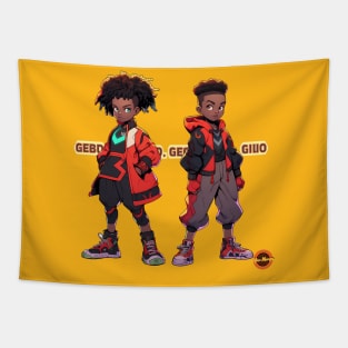 E.J. and Leandro Kid Adventures Tapestry
