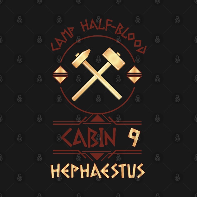 Cabin #9 in Camp Half Blood, Child of Hephaestus – Percy Jackson inspired design by NxtArt