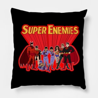 super friends super enemies Pillow