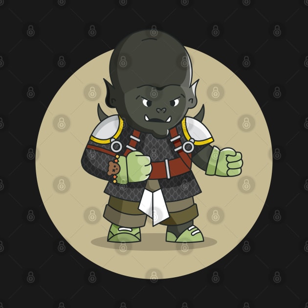 Relic Hunters - Dark Grey Orc with Chainmail by Lovelace Designs