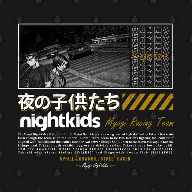 Nightkids Streetwear Style Initial D by Cholzar