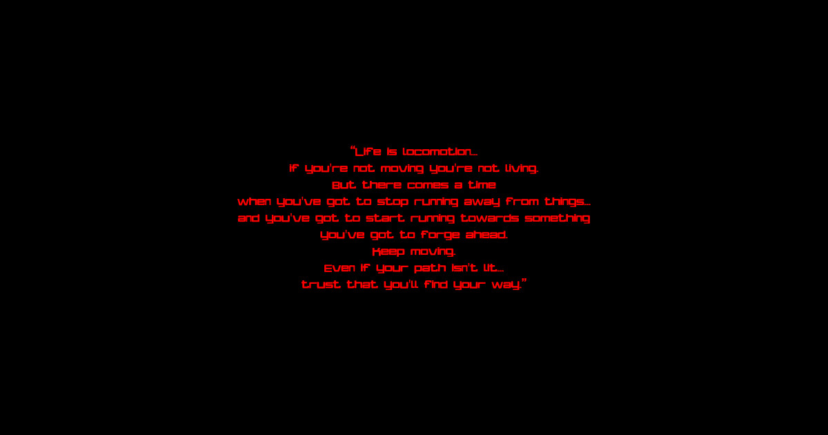 Life is locomotion - Flash - Sticker | TeePublic