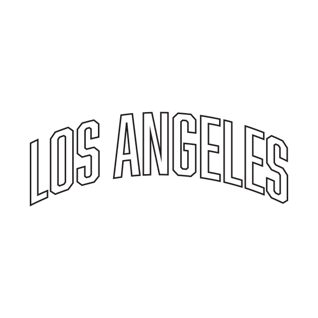 Los Angeles Black Outline by Good Phillings