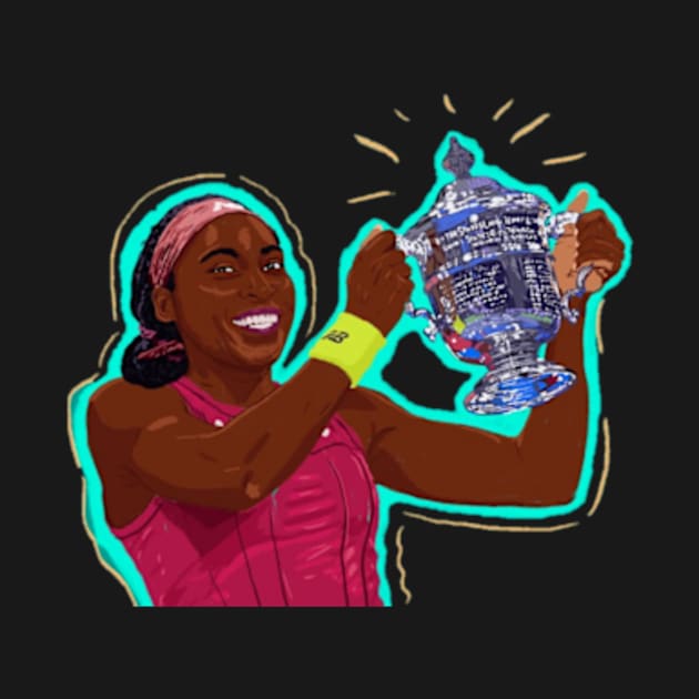 Coco gauff by shadowNprints