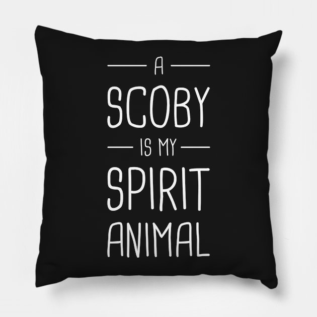 Spirit Animal Scoby | Kombucha Pillow by MeatMan
