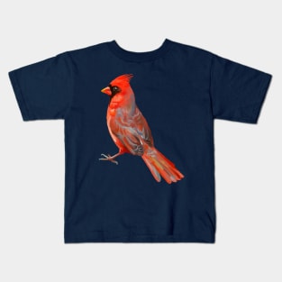 Vintage Cardinal Bird Scratchboard Drawing T-Shirt