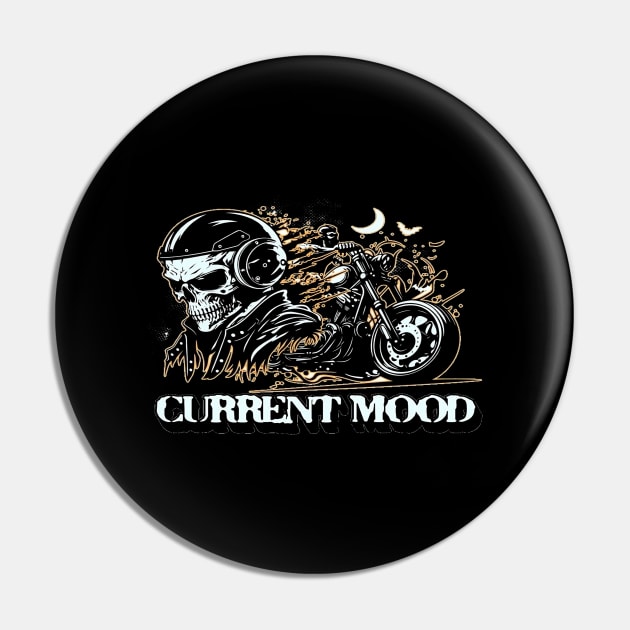 Current Mood, Biker Gift, Anniversary Gift Pin by Customo