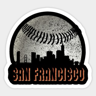 San Francisco Giants Bumper Sticker - Glitter