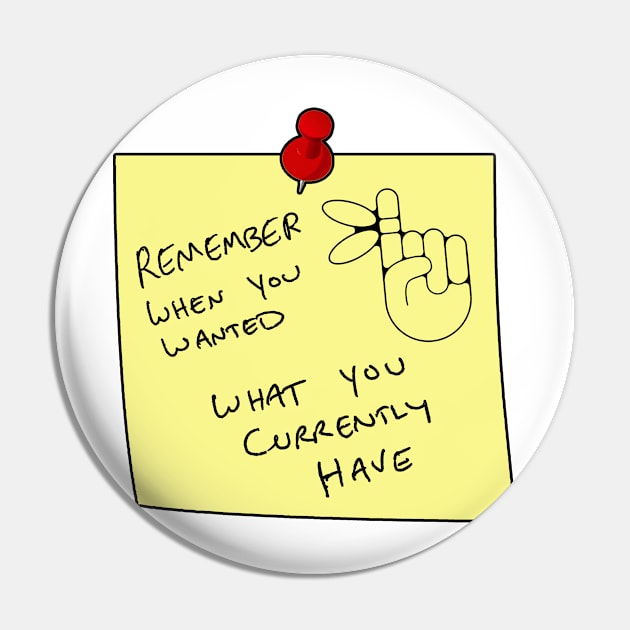 Remember Note Pin by Nerdpins