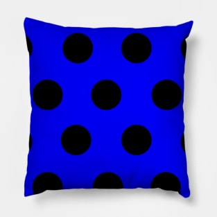 Polka Dot Blue Pillow