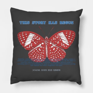 red butterfly Pillow