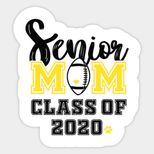 Senior Mom Class Of 2020 Football Shirt Senior Mom Football