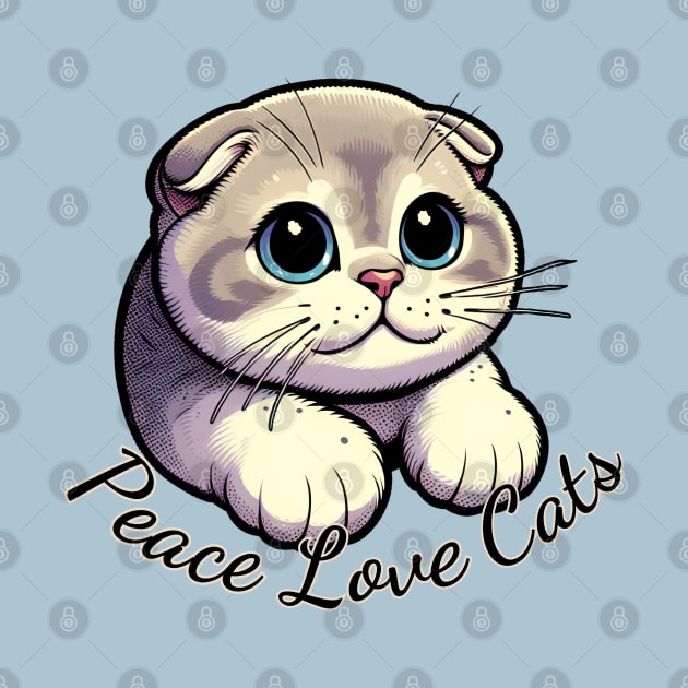 Peace Love Cats by Annabelhut