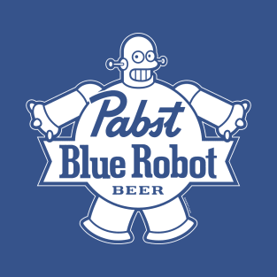 Blue Robot Beer T-Shirt