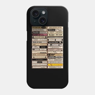 Cassette Tape Playlist Phone Case
