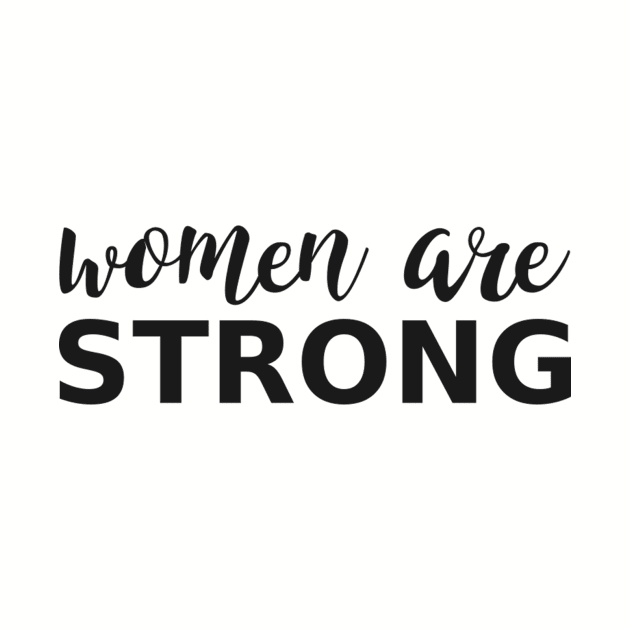 women are STRONG by calligraphyonthecoast