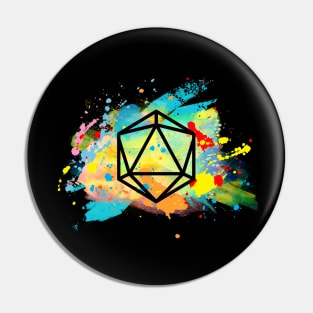 Possibilities (Black d20) Pin