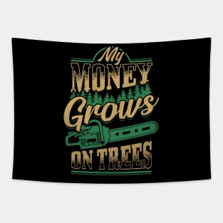 Funny Woodworker Lumberjack Design Tapestry