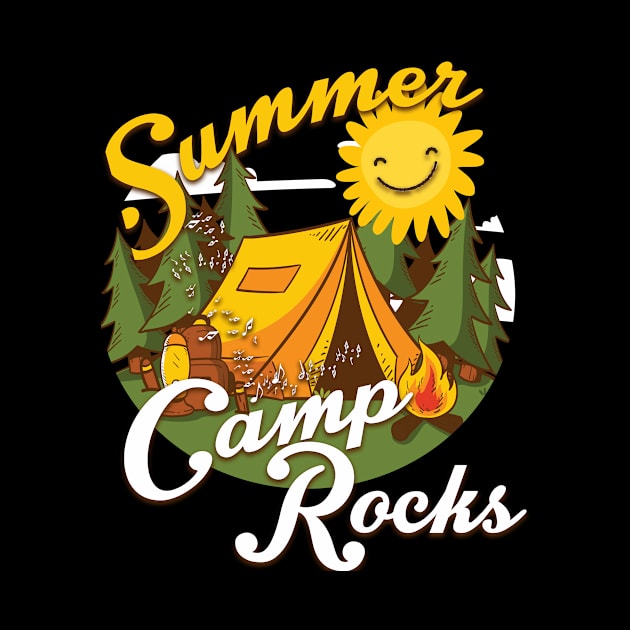 Cute Summer Camp Rocks Camping Fun Campers by theperfectpresents