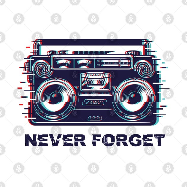 Never Forget Graphic Novelty Sarcastic Vintage Humor Funny by DonVector