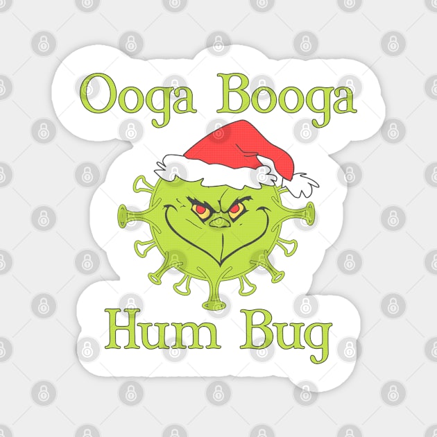 Ooga Booga Humbug Ugly Christmas Sweater version Magnet by CounterCultureWISE