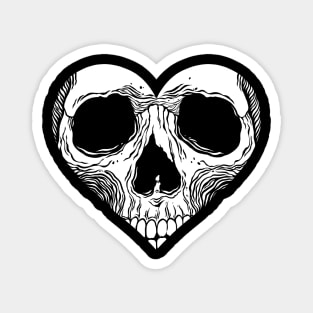 Heart Skull Magnet