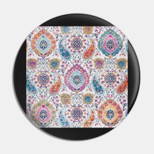 Boho Chic Glam Paisley Cream / Multi Pin