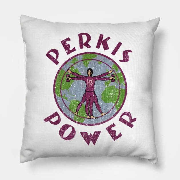 Perkis Power 1995 Vintage Pillow by RASRAP