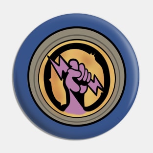 Shock Jockey Logo Pin