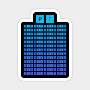 Pi Chart (Blue) Magnet