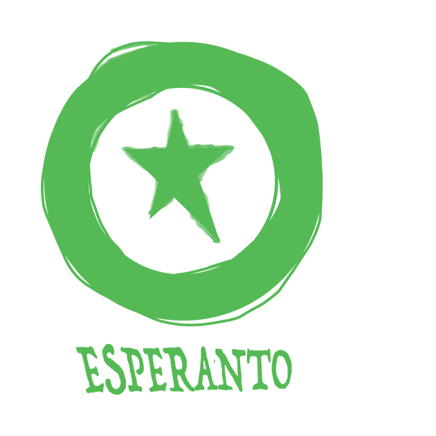 Esperanto Round Flag by La Parolistoj