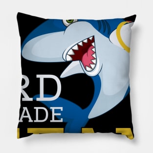 Shark Team 3rd Grade Back To School Teacher Student Pillow