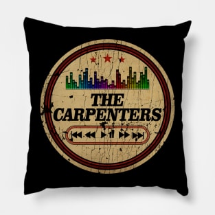 Graphic The Carpenters Name Retro Distressed Cassette Tape Vintage Pillow